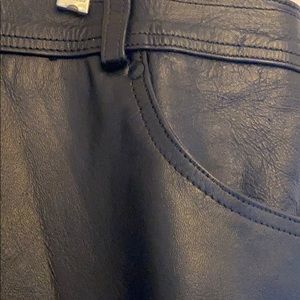Men’s Black Genuine Leather Pants – Brand New with Tags